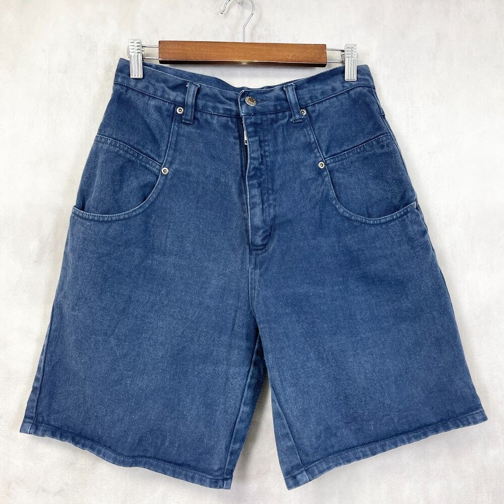 VTG 90s Nuovo Country Seat Womens Denim Shorts Size 11/12 High Rise Retro Summer